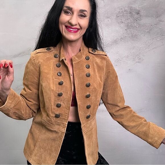 prosper & devine Jackets & Blazers - Prosper & Devine lined leather blazer jacket